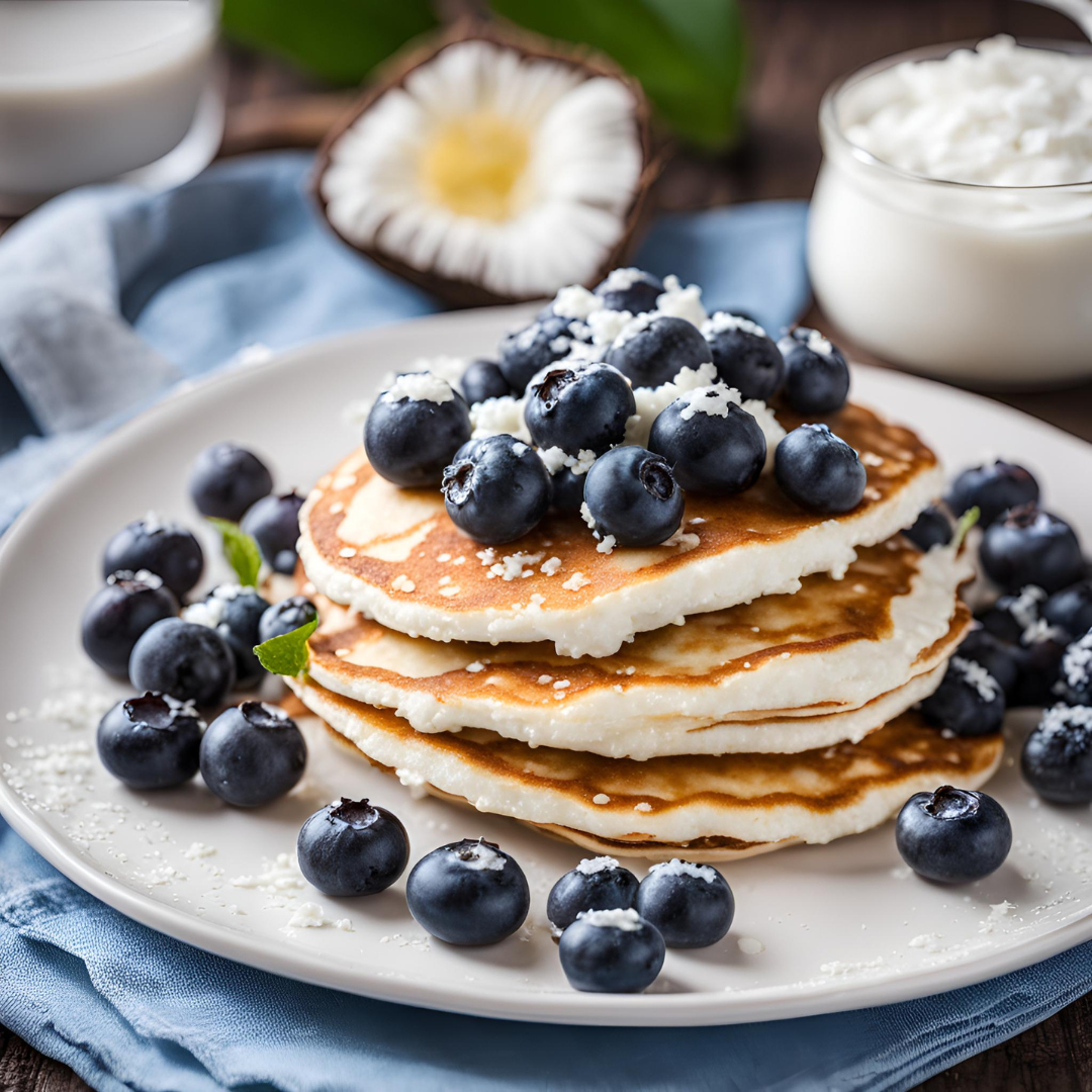 Wysokobiałkowe, bezglutenowe placki kokosowe